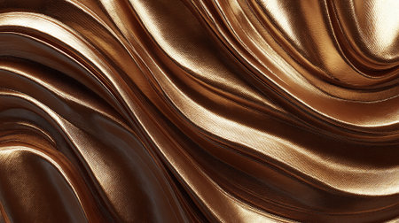 Luxurious Golden Fabric: Swirling Waves of Opulence and Texture Aboundの素材