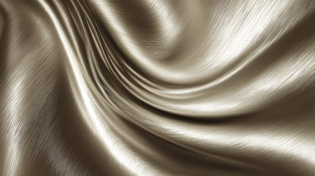 Golden, Flowing Fabric with Luxurious and Elegant Texture, Perfect for Backgroundsの素材