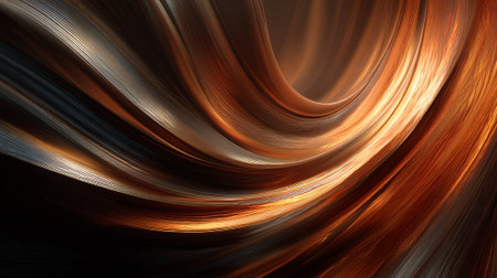 Abstract Copper Swirls: An Elegant and Dynamic Background Texture Designの素材