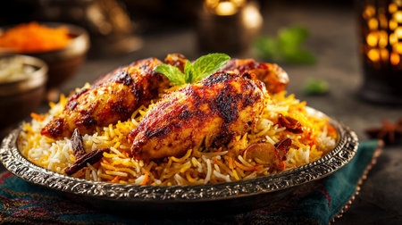 Delicious Chicken Biryani: An Authentic and Aromatic Indian Cuisine Experienceの素材