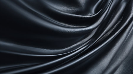 Abstract Textured Metallic Fabric Waves with Subtle Lighting Effects Background Textureの素材