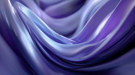 Soft Lavender Satin Waves: Elegant Abstract Fabric Background for Designsの素材