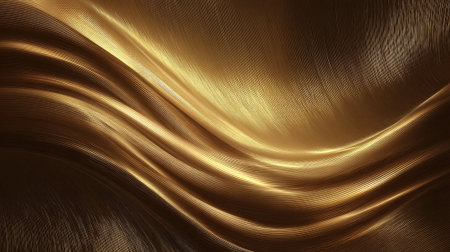 Luxurious Gold Wave Pattern Background with Elegant Metal Texture Shineの素材