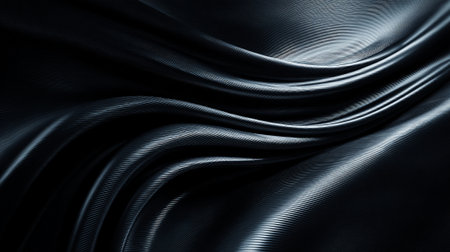 Dynamic Abstract Background With Black and Silver Ripples Creates Striking Visualの素材