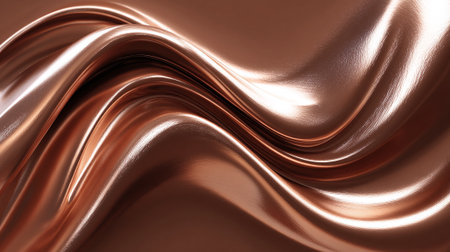 Rose Gold Abstract Wave Texture Metallic Surface Design Background Imageの素材