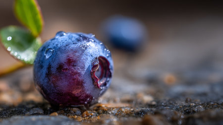 Dew-kissed Blueberries: Freshness and Vitality in Every Juicy Bite of Summerの素材