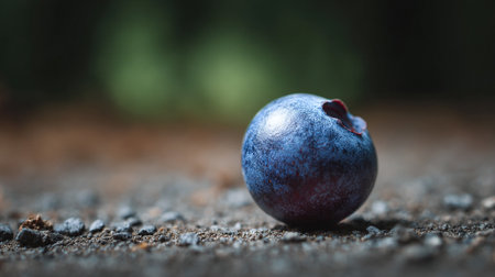 Fresh Blueberry Still Life: A Vibrant Gem in Nature's Subtle Embraceの素材