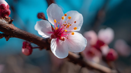 Delicate Almond Blossom, Blooming with the Sweetness of Springの素材
