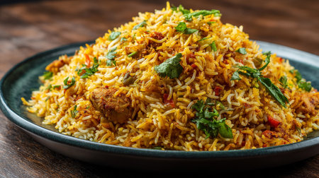 Delicious Chicken Biryani: A Flavorful and Aromatic Indian Rice Dishの素材