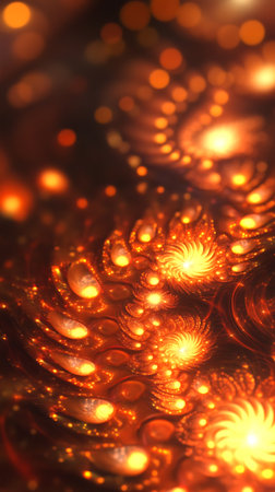 abstract background with magic sparks and bokeh defocused lightsの素材