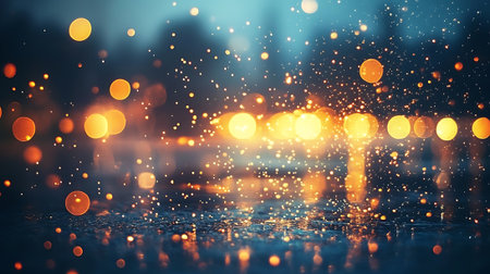 abstract bokeh background with city lights. filtered image.の素材