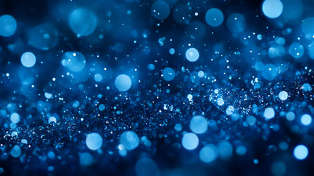 blue glitter vintage lights background. blue and black. de-focusedの素材