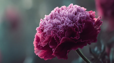 Textured Pink Poppy: A Dreamy Floral Portrait in Soft Lightの素材