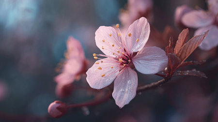 Delicate Pink Blossoms in Springtime Harmony, Nature's Grace Displayedの素材