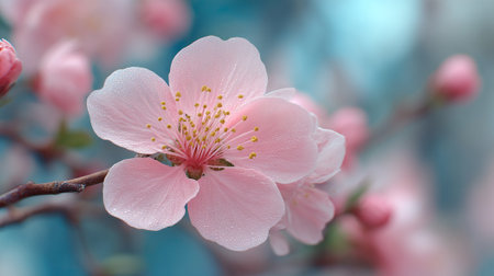 Gentle Pink Blossoms: Delicate Spring Beauty in Full Bloomの素材