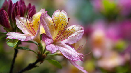 Delicate Azalea Blossom, a burst of color and springtime wonderの素材