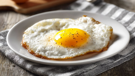 Sunny Side Up Egg Delight: A Simple and Delicious Breakfast Treatの素材