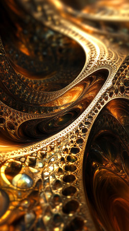 Abstract fractal. Fractal art background for creative design. Decoration for wallpaper, desktop, poster, cover booklet. Print for clothes, t-shirt. Creative illustration for designの素材