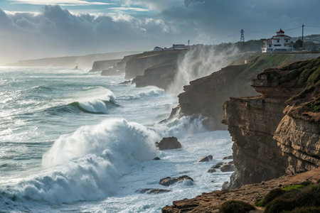 Jellyfish swimming in the deep blue sea. 3d renderingの素材