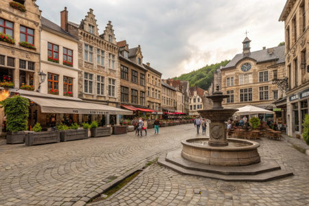 Old town of Brussels, Belgiumの素材