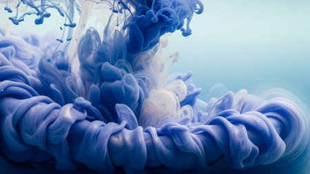 Acrylic colors in water. Ink in water. Abstract background.の素材