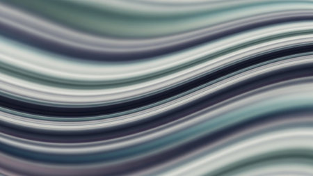 abstract background with smooth lines in gray and turquoise colorsの素材
