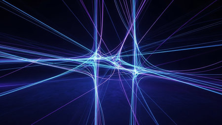 abstract fractal background a computer-generated 2D illustration, textureの素材