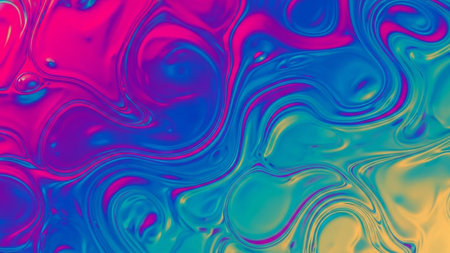 abstract background of colored liquid, 3d rendering, computer generatingの素材