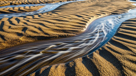 abstract texture of sand and wave in oman the old desertの素材