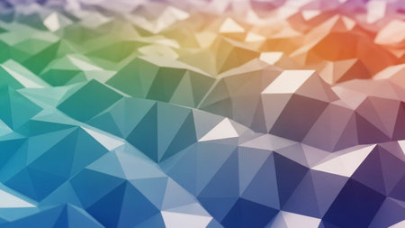 Abstract polygonal background. Triangular low poly background with gradientの素材