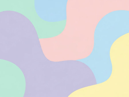 abstract colorful pastel paper background, minimal design, flat layの素材