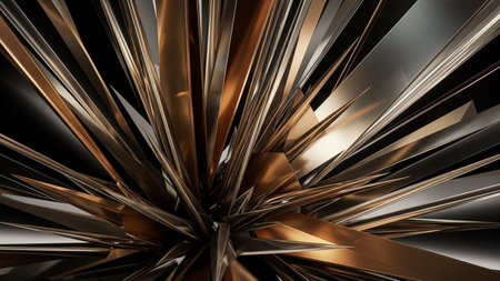 3d illustration of abstract geometric composition,digital art works..の素材