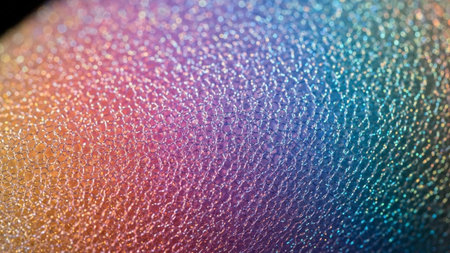 Colorful abstract background - macro photo of water droplets on glassの素材