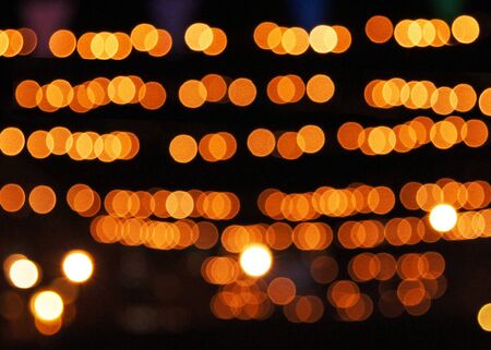 Hot Lighting Bokehの写真素材