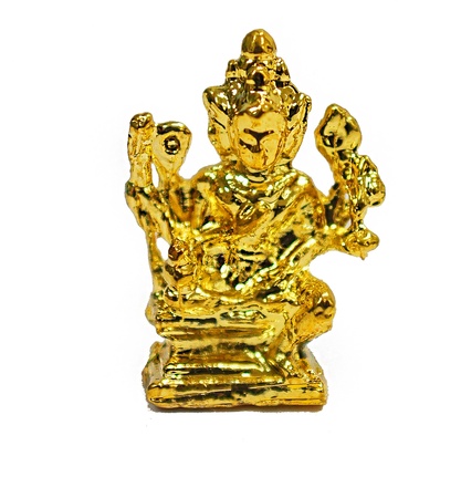 Golden Statue Brahma, Who give the beginning of life and Give the wisdom for people who want important something. の写真素材