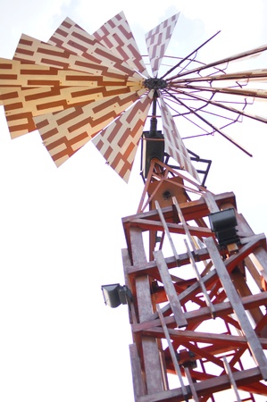 weathercock wind turbine tower that eco wind power with circle force  の写真素材