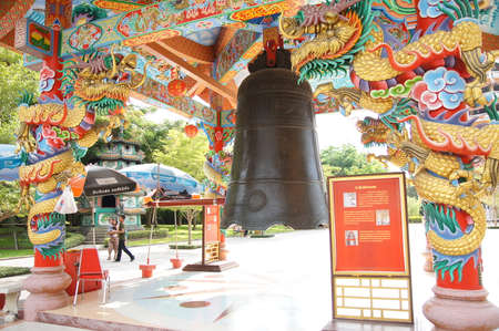 Chinese Giant Bell ring the sound of ceremony when Chinese new year is comingのeditorial素材