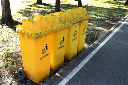 Large colorful trashの写真素材