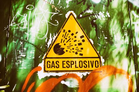 Warning signの写真素材