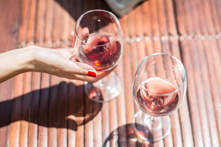 Wine for twoの写真素材