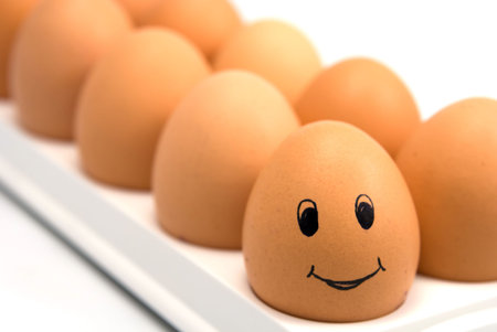 a happy egg and other hen's eggs