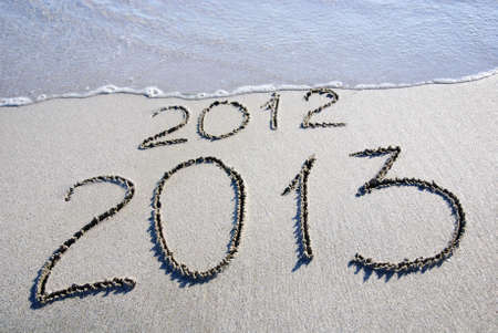 Season 2012 2013 holidays concept on the sea beachの写真素材