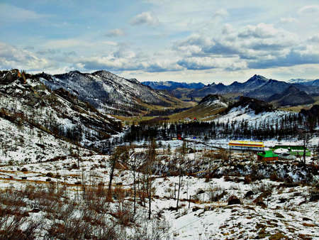 Place of mongolia meditation center.の素材