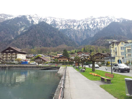 lakeside, interlaken, Switzerlandのeditorial素材