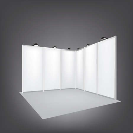 Vector Blank trade exhibition standのイラスト素材