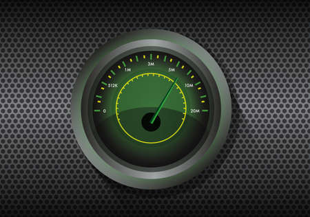 Internet speed test gauge vectorのイラスト素材