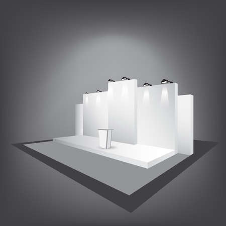 Vector Blank trade exhibition standのイラスト素材