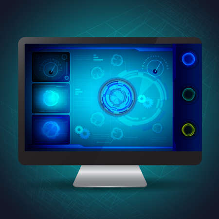 Innovation UI design vector illustrationのイラスト素材