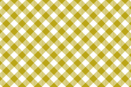 Gingham yellow pattern. Texture from rhombus/squares for - plaid, tablecloths, clothes, shirts, dresses, paper and other textile productsのイラスト素材