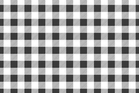 Black horizontal Gingham pattern. Texture from rhombus/squares for - plaid, tablecloths, clothes, shirts, dresses, paper, bedding, blankets, quilts and other textile products.のイラスト素材